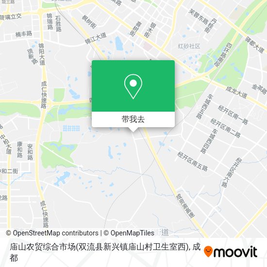 庙山农贸综合市场(双流县新兴镇庙山村卫生室西)地图