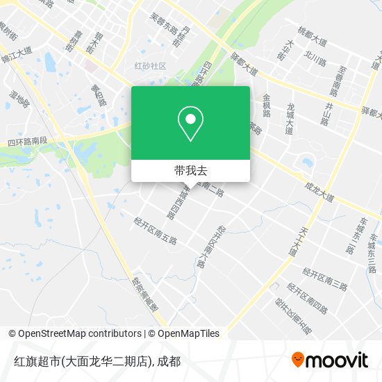 红旗超市(大面龙华二期店)地图