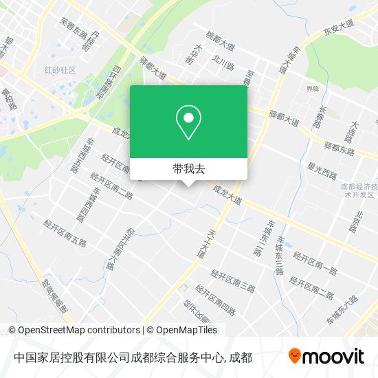 中国家居控股有限公司成都综合服务中心地图