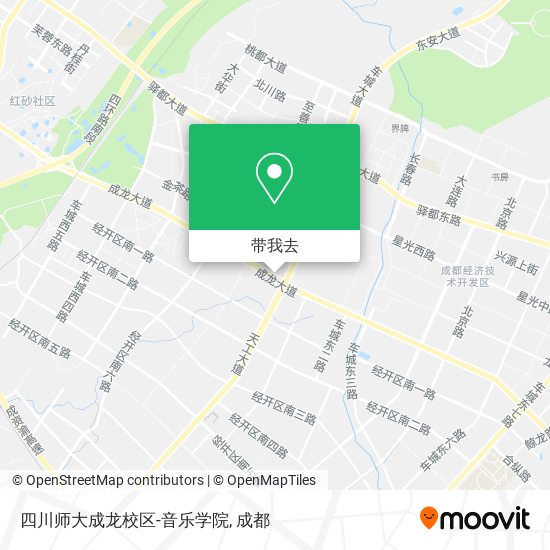 四川师大成龙校区-音乐学院地图