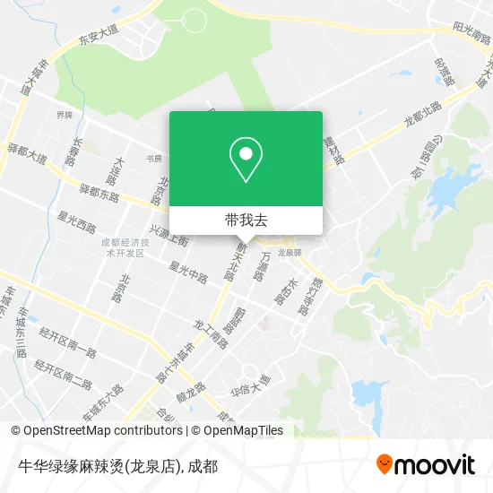 牛华绿缘麻辣烫(龙泉店)地图