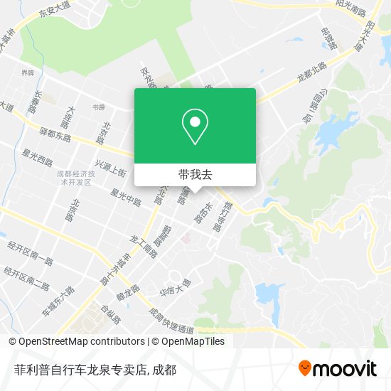 菲利普自行车龙泉专卖店地图