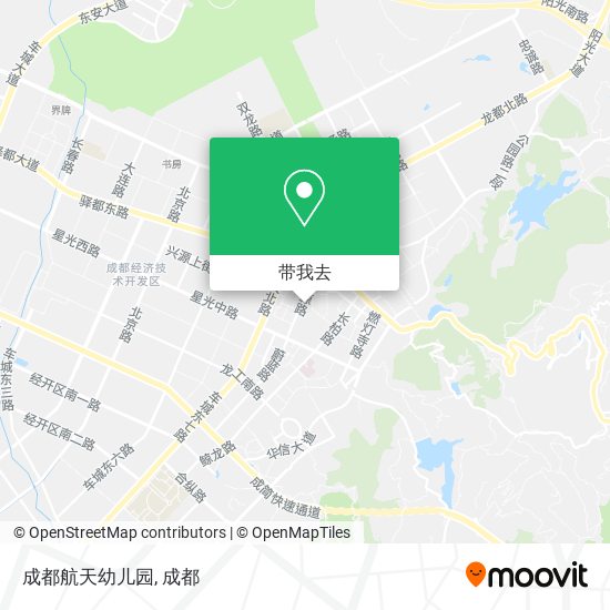 成都航天幼儿园地图