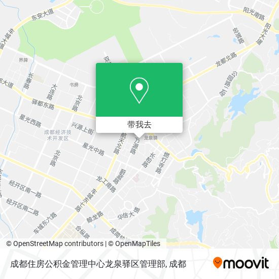 成都住房公积金管理中心龙泉驿区管理部地图
