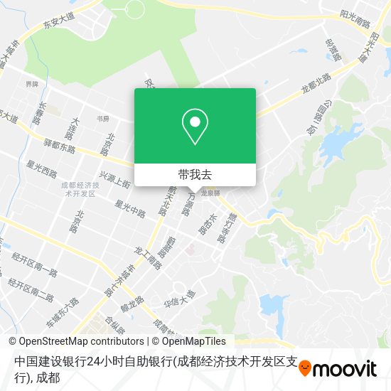 中国建设银行24小时自助银行(成都经济技术开发区支行)地图