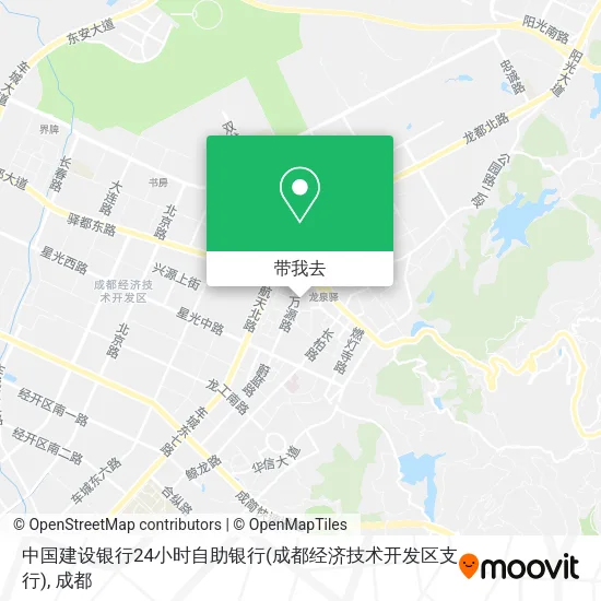 中国建设银行24小时自助银行(成都经济技术开发区支行)地图
