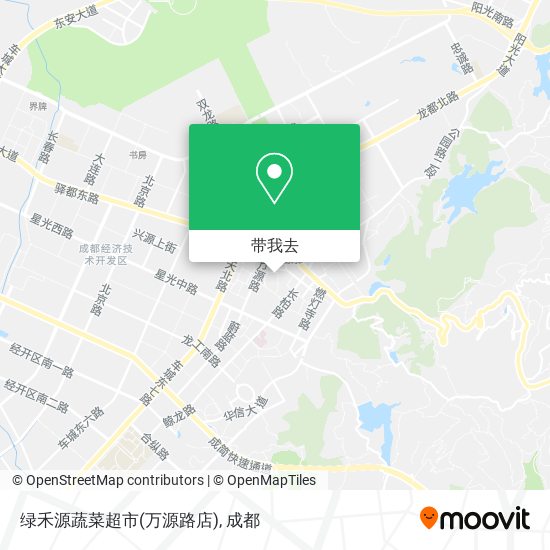 绿禾源蔬菜超市(万源路店)地图