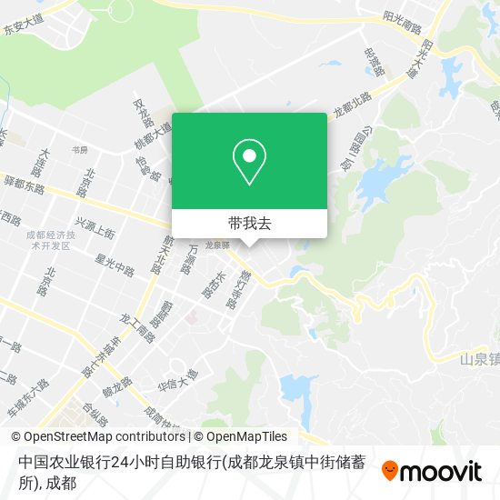 中国农业银行24小时自助银行(成都龙泉镇中街储蓄所)地图
