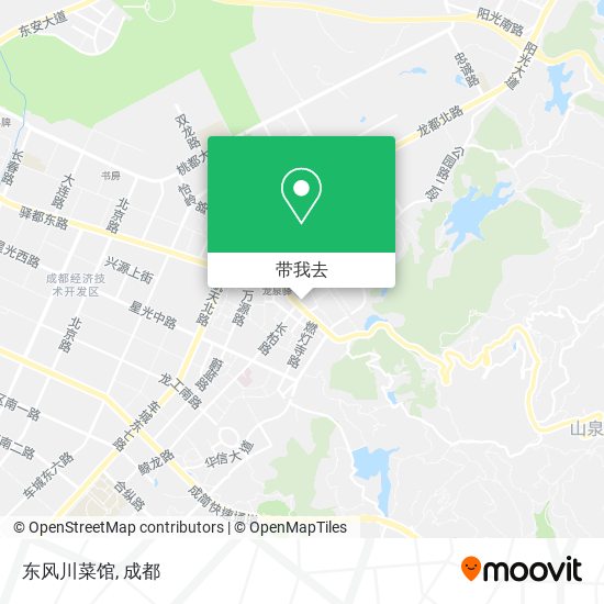 东风川菜馆地图