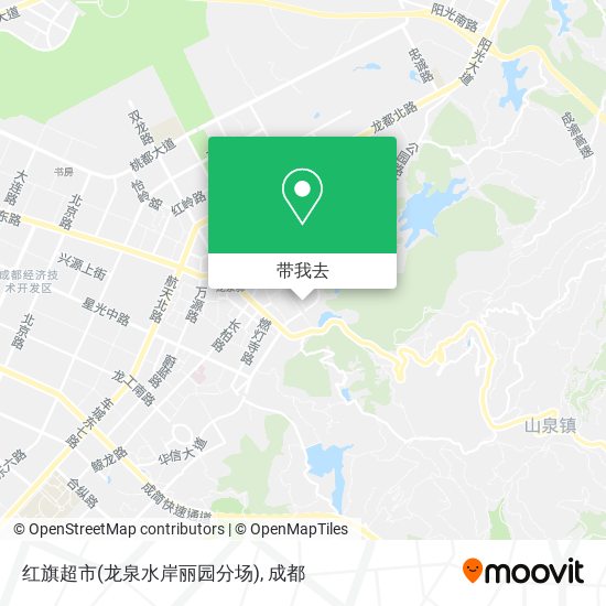 红旗超市(龙泉水岸丽园分场)地图