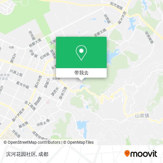 滨河花园社区地图
