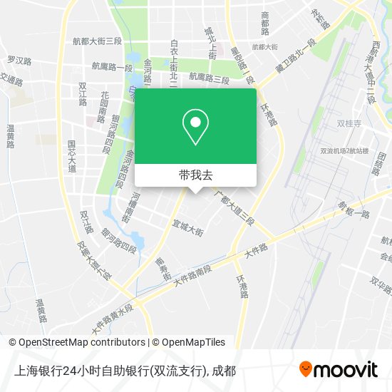 上海银行24小时自助银行(双流支行)地图
