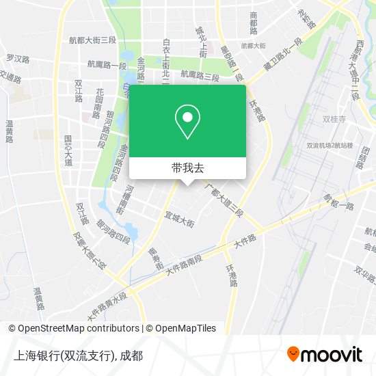 上海银行(双流支行)地图