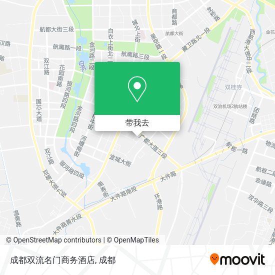 成都双流名门商务酒店地图