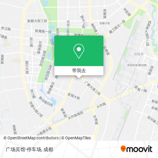 广场宾馆-停车场地图