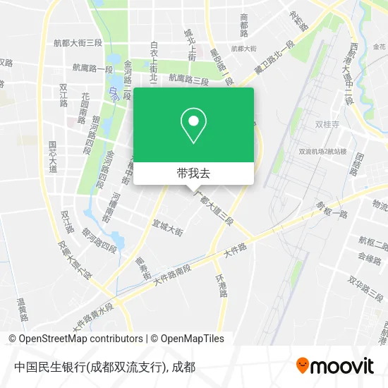 中国民生银行(成都双流支行)地图