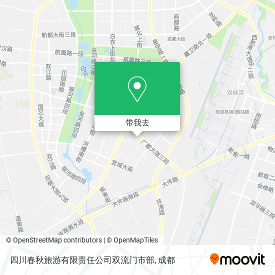四川春秋旅游有限责任公司双流门市部地图