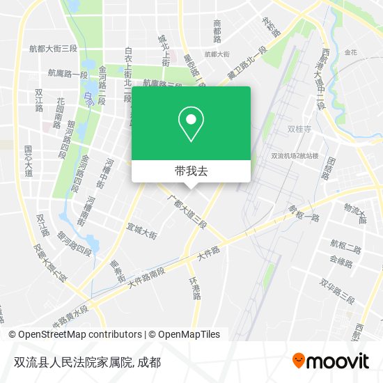 双流县人民法院家属院地图