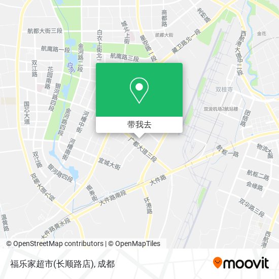 福乐家超市(长顺路店)地图