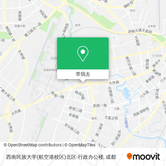 西南民族大学(航空港校区)北区-行政办公楼地图
