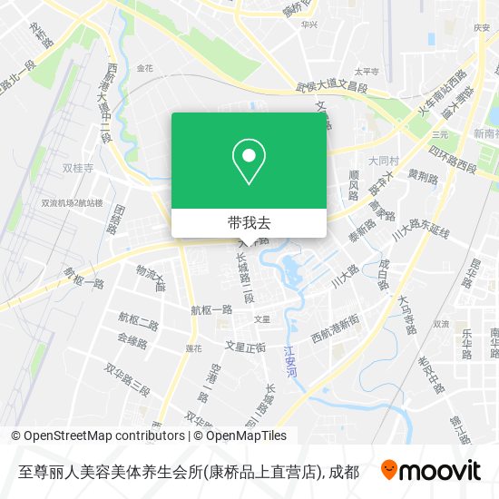 至尊丽人美容美体养生会所(康桥品上直营店)地图