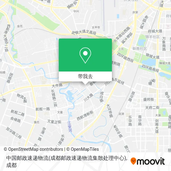 中国邮政速递物流(成都邮政速递物流集散处理中心)地图