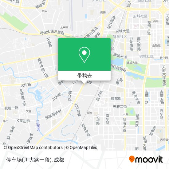 停车场(川大路一段)地图