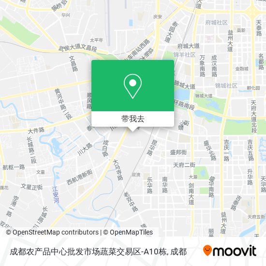 成都农产品中心批发市场蔬菜交易区-A10栋地图