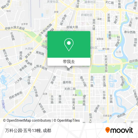 万科公园-五号13幢地图