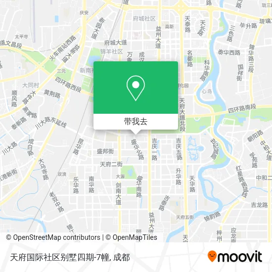 天府国际社区别墅四期-7幢地图