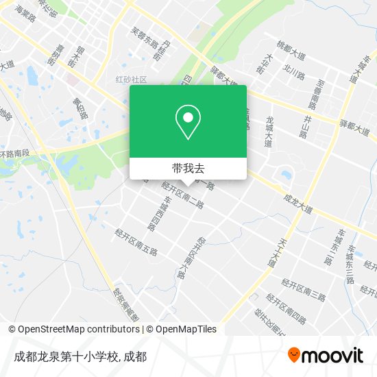 成都龙泉第十小学校地图
