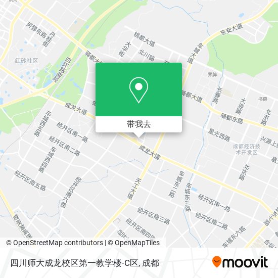 四川师大成龙校区第一教学楼-C区地图