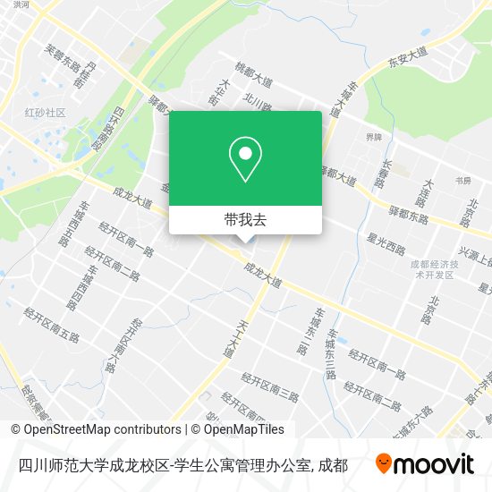四川师范大学成龙校区-学生公寓管理办公室地图