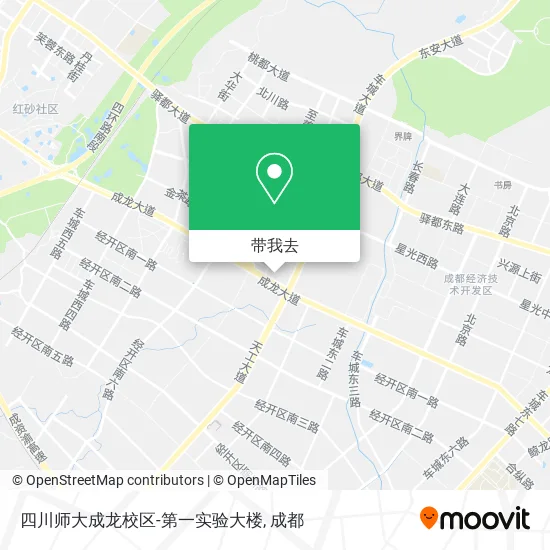 四川师大成龙校区-第一实验大楼地图