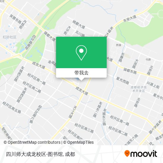 四川师大成龙校区-图书馆地图