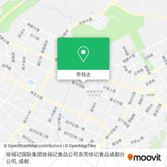 徐福记国际集团徐福记食品公司东莞徐记食品成都分公司地图