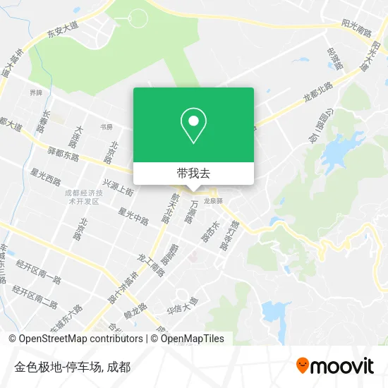 金色极地-停车场地图
