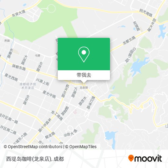 西堤岛咖啡(龙泉店)地图