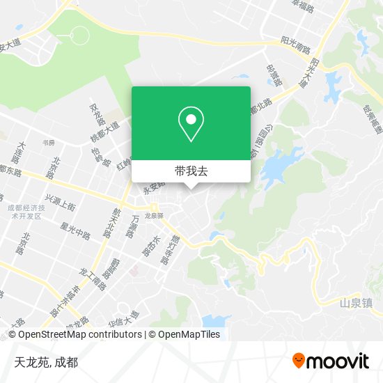 天龙苑地图
