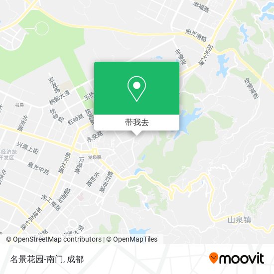 名景花园-南门地图