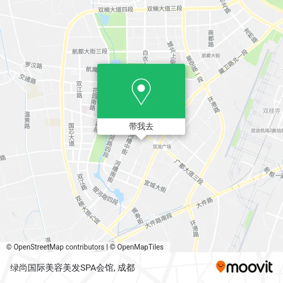 绿尚国际美容美发SPA会馆地图
