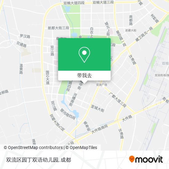 双流区园丁双语幼儿园地图