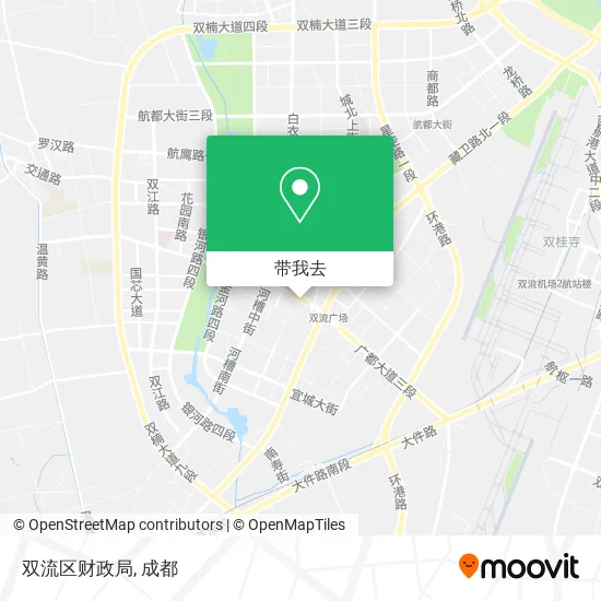 双流区财政局地图