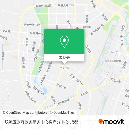 双流区政府政务服务中心房产分中心地图