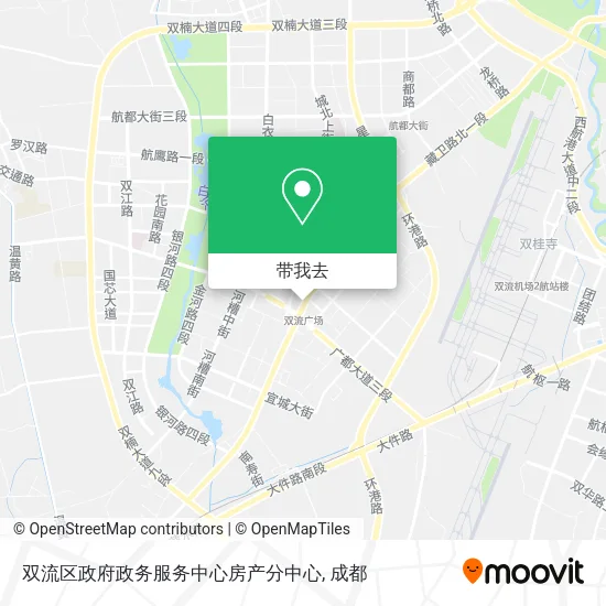 双流区政府政务服务中心房产分中心地图