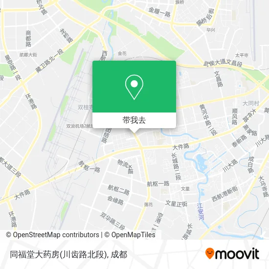 同福堂大药房(川齿路北段)地图