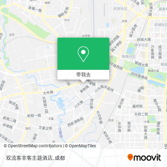 双流客非客主题酒店地图