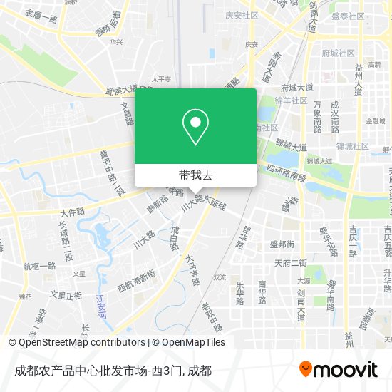 成都农产品中心批发市场-西3门地图