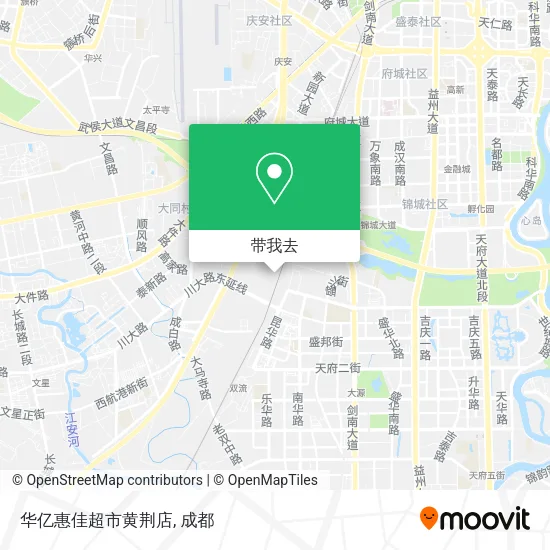 华亿惠佳超市黄荆店地图