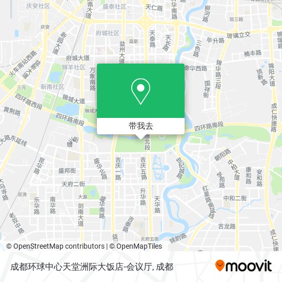 成都环球中心天堂洲际大饭店-会议厅地图